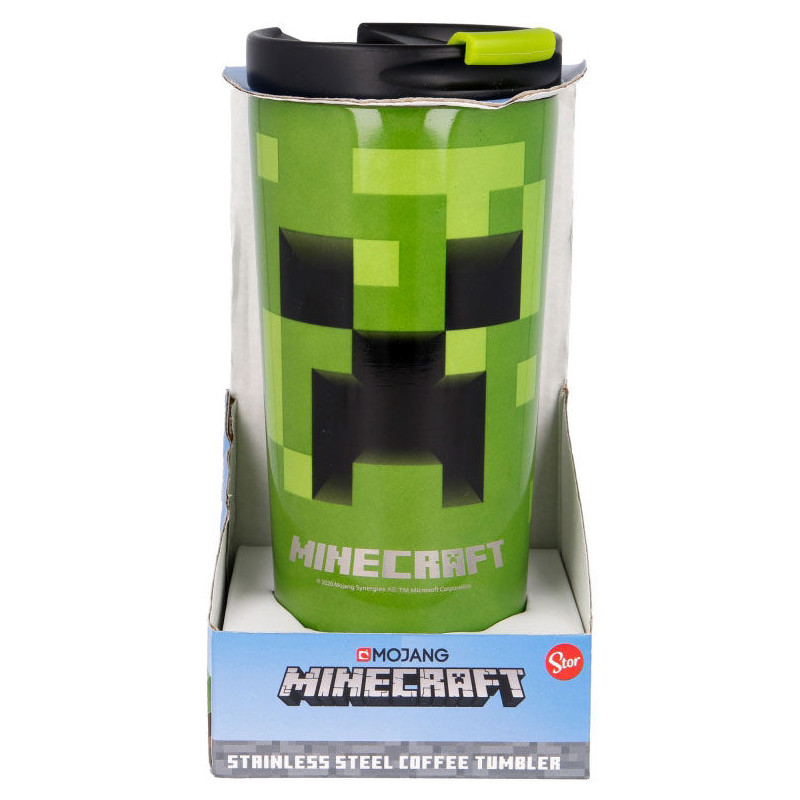 Vaso termo acero inoxidable Minecraft 425ml